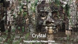  Presentation with cambodia - Audience pleasing slide set consisting of angkor thom east gate huge face sculpture cambodia backdrop and a tawny brown colored foreground