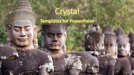  Presentation with cambodia - Colorful PPT theme enhanced with angkor thom south door cambodia backdrop and a violet colored foreground