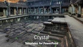  Presentation with cambodia - Beautiful PPT theme featuring angkor-wat-temple-siem-reap backdrop and a dark gray colored foreground