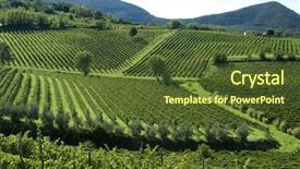  Presentation with rolling hills - Cool new PPT layouts with angle across the rolling hills backdrop and a tawny brown colored foreground