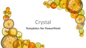  Presentation with orange lime - Slides with angle-frame-of-whole-slices background and a white colored foreground