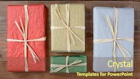  Presentation with tissue paper - Presentation having angle shot of a four background and a tawny brown colored foreground