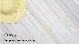  Presentation with yellow wood - Cool new slide deck with angle shot of a yellow backdrop and a light gray colored foreground