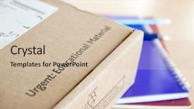  Presentation with distance learning - Colorful theme enhanced with angle shot of distance learning backdrop and a soft green colored foreground