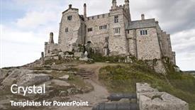  Presentation with saint - Cool new theme with angle shot of saint michael backdrop and a gray colored foreground