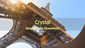  Presentation with eiffel tower paris france - Amazing slide set having angle shot of the eiffel tower in paris france backdrop and a tawny brown colored foreground