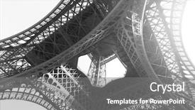  Presentation with farm land black aberdeen angu - Colorful presentation theme enhanced with angle shot of the eiffel backdrop and a gray colored foreground