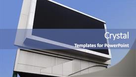  Presentation with low angle view of hockey - PPT theme with angle view of a display background and a  colored foreground