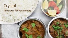  Presentation with ordinary - Presentation theme featuring angle view of a madras background and a  colored foreground