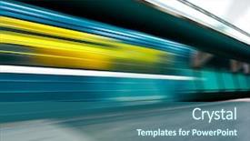  Presentation with blue marble - PPT layouts with angle view of modern light background and a ocean colored foreground