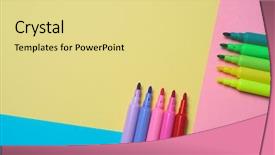  Presentation with low angle view of volleyball - Presentation theme consisting of angle view of some felt background and a blonde colored foreground