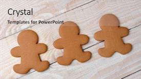  Presentation with gingerbread man - Beautiful presentation featuring saturn and his ring system backdrop and a coral colored foreground