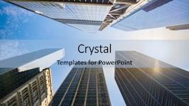  Presentation with new york - Cool new PPT layouts with angled - blurred background of low angle backdrop and a light blue colored foreground