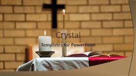  Presentation with church altar - Theme featuring anglican-church-altar background and a gold colored foreground