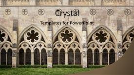  Presentation with history chartres cathedral - Beautiful PPT layouts featuring anglicanism - cloisters of salisbury cathedral backdrop and a coral colored foreground