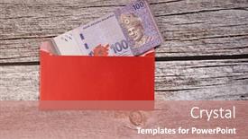  Presentation with chinese new year - Theme having angpao-or-red-envelope-monetary background and a coral colored foreground