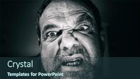  Presentation with angry - Presentation enhanced with angry-aggressive-man-close-up background and a  colored foreground