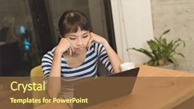  Presentation with angry - Presentation featuring angry asian young woman using background and a  colored foreground