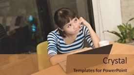  Presentation with angry - PPT layouts consisting of angry asian young woman using background and a  colored foreground