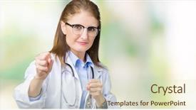  Presentation with violence woman - Slides with angry attack threat and violence background and a soft green colored foreground