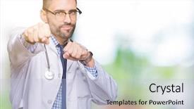  Presentation with violence - Slide deck featuring angry attack threat and violence background and a light blue colored foreground