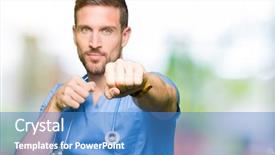  Presentation with violence - PPT theme featuring angry attack threat and violence background and a teal colored foreground