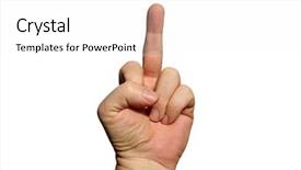  Presentation with human vs robots - Presentation theme with angry birds - isolated on white human hand background and a white colored foreground