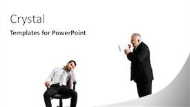  Presentation with angry - Cool new PPT layouts with angry-boss-screaming-at-lazy backdrop and a white colored foreground