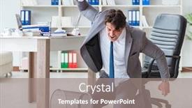  Presentation with angry - Colorful slide set enhanced with angry-businessman-shocked-working backdrop and a gray colored foreground