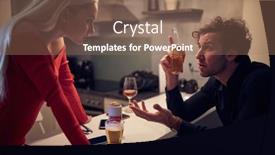  Presentation with husband and wife - PPT layouts featuring angry-caucasian-wife-arguing background and a coral colored foreground