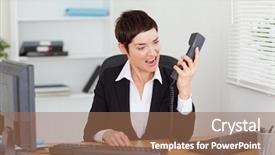  Presentation with nursing is a calling - Presentation with angry customer - upset secretary calling in her background and a coral colored foreground