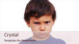  Presentation with angry kid - Audience pleasing slide deck consisting of angry expression on his face backdrop and a lemonade colored foreground