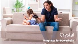  Presentation with daughter - Colorful theme enhanced with angry-father-punishing-his-daughter backdrop and a coral colored foreground