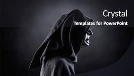  Presentation with ghost - Audience pleasing slide deck consisting of angry-ghost-in-the-dark backdrop and a dark gray colored foreground