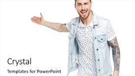  Presentation with yelling - Amazing slide set having angry guy scandals and understand backdrop and a white colored foreground