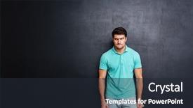  Presentation with angry - Presentation having angry-irritated-young-man-stnding background and a wine colored foreground