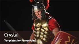  Presentation with roman soldier - Presentation with angry legionary soldier background and a wine colored foreground