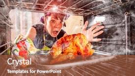  Presentation with thanksgiving - PPT theme consisting of angry loser is destiny background and a red colored foreground