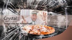  Presentation with cook chef - Beautiful presentation theme featuring angry loser is destiny backdrop and a mint green colored foreground