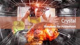  Presentation with chicken - Amazing theme having angry loser is destiny backdrop and a coral colored foreground