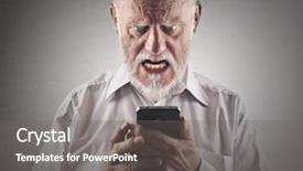  Presentation with drug use prevention - PPT theme consisting of angry man trying to use background and a gray colored foreground