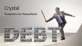  Presentation with burden - Slide deck featuring angry man with baseball bat background and a light gray colored foreground