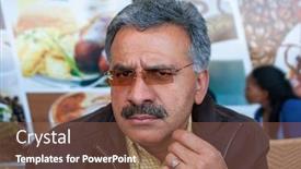  Presentation with married - Audience pleasing presentation design consisting of angry-married-iranian-man backdrop and a violet colored foreground