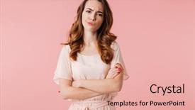  Presentation with upset - Cool new theme with angry mood - portrait of an upset young backdrop and a lemonade colored foreground