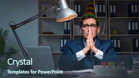  Presentation with birthday - Slide deck featuring angry mood giffs - man celebrating birthday background and a  colored foreground