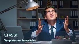  Presentation with birthday - Presentation design having angry mood giffs - man celebrating birthday background and a  colored foreground