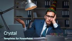  Presentation with birthday - Theme consisting of angry mood giffs - man celebrating birthday background and a ocean colored foreground