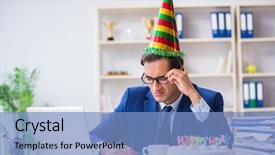  Presentation with birthday - Theme with angry mood giffs - man celebrating birthday background and a light blue colored foreground