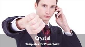  Presentation with bad news - Audience pleasing presentation consisting of angry person - business man with bad news backdrop and a wine colored foreground