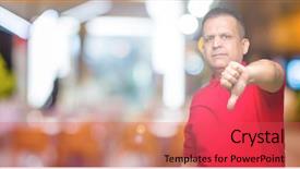  Presentation with arab - Slides with angry showing rejection and negative background and a red colored foreground